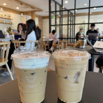 Little Ox Coffee - Sea cream latte & pandan latte with oat milk - Coffee & Tea Near Me - Fullerton, California Little Ox Coffee - Sea cream latte & pandan latte with oat milk - Coffee & Tea Near Me - Fullerton, California