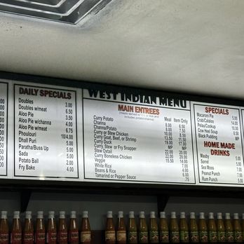 Singh's Roti Shop & Bar - West Indian Menu - Indian Near Me - Orlando, Florida