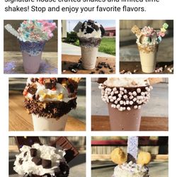 Rip Rap Shake Shack - Monster Shakes! Special seasonal  flavors are posted on their facebook page.