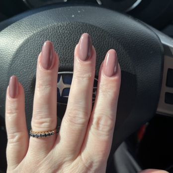 Nail Zone - Full set of acrylic, almond, with gel polish - Nail Salons Near Me - Tucson, Arizona