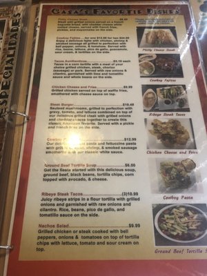 Menu photo 6 Casa Mexicana Memphis, TN