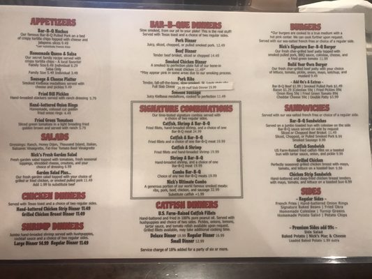 Menu photo 7 Nick's Bar-B-Q & Catfish Carlisle, AR Menu photo 7 Nick's Bar-B-Q & Catfish Carlisle, AR