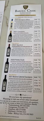 Barons Creek Vineyards Tasting Room Dallas by null