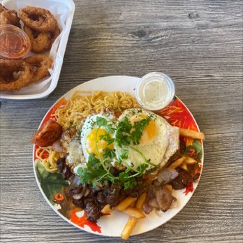 The Soup and Noodle - Lomo Saltado Shaken Fries add fried egg BOMB - Asian Fusion Near Me - Orange, California The Soup and Noodle - Lomo Saltado Shaken Fries add fried egg BOMB - Asian Fusion Near Me - Orange, California