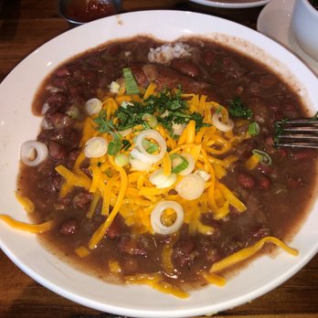 Treebeards - Red Beans & Rice with Sausage, Onions and Cheese - Southern Near Me - Houston, Texas Treebeards - Red Beans & Rice with Sausage, Onions and Cheese - Southern Near Me - Houston, Texas
