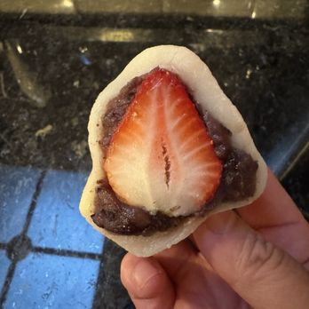 California Mochi - Strawberry red bean mochi - Desserts Near Me - Berkeley, California