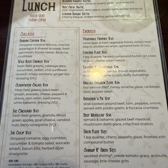 Hunters & Gatherers - Menu - Salad Near Me - DeLand, Florida Hunters & Gatherers - Menu - Salad Near Me - DeLand, Florida