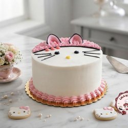 Hello Kitty design cake.