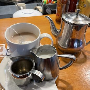 Bread+Salt - Earl grey tea with a side of milk and vanilla syrup (to make a London fog)! - Breakfast & Brunch Near Me - Frisco, Colorado