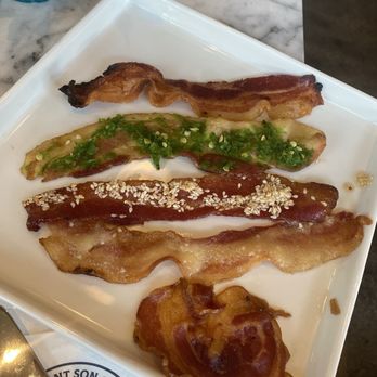 Immigrant Son Caffe - Bacon Flight - Breakfast & Brunch Near Me - Oxnard, California Immigrant Son Caffe - Bacon Flight - Breakfast & Brunch Near Me - Oxnard, California