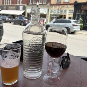 Marwan's Global Bistro - Drinks on the patio. - Cafes Near Me - Port Perry, Ontario