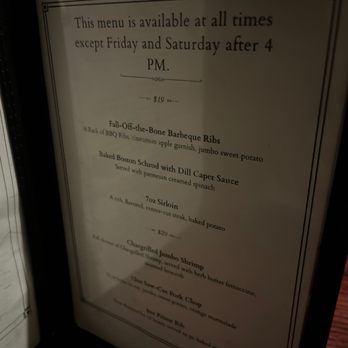 The Chop House - Menu - New American Near Me - Hendersonville, Tennessee
