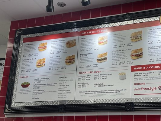 Menu photo 7 Firehouse Subs San Diego, CA