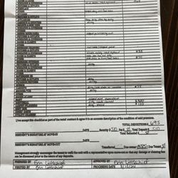 Scholars Inn Apts - Move out condition form