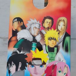Chad Morisato Art - Naruto is the main character on this custom painted Corn hole Board