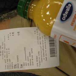 Hudson News - $4.49 for 15oz of orange juice. Should have been fresh squeezed and slurped off a strippers ass.