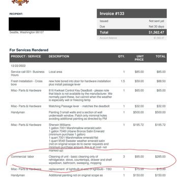 PNW Safe & Lock - This is the receipt highlighting the services not rendered. - Keys & Locksmiths Near Me - Port Orchard, Washington PNW Safe & Lock - This is the receipt highlighting the services not rendered. - Keys & Locksmiths Near Me - Port Orchard, Washington