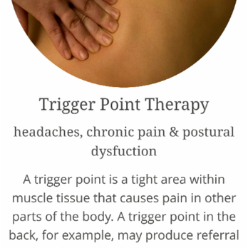 Stoon RMT - Trigger Point Therapy headaches, chronic pain & postural dysfuction A trigger point is a tight area within muscle tissue th... - Massage Therapy Near Me - Saskatoon, Saskatchewan Stoon RMT - Trigger Point Therapy headaches, chronic pain & postural dysfuction A trigger point is a tight area within muscle tissue th... - Massage Therapy Near Me - Saskatoon, Saskatchewan