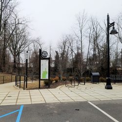 Mini Park - Trailhead of the trail that runs to Muscatatuck Park