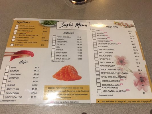 Menu photo 1 Dsasumo Casper, WY Menu photo 1 Dsasumo Casper, WY