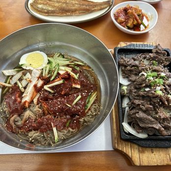 Dong Nae Gil - Spicy Cold Noodles with beef - Korean Near Me - Gardena, California Dong Nae Gil - Spicy Cold Noodles with beef - Korean Near Me - Gardena, California