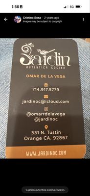Menu photo 1 Jardin Autentica Cocina Orange, CA Menu photo 1 Jardin Autentica Cocina Orange, CA