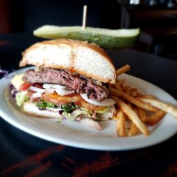 Double barrel burger Double barrel burger
