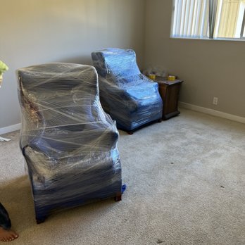 B2 Moving Company - Couch wrapped and packed - Movers Near Me - Santa Clara, California B2 Moving Company - Couch wrapped and packed - Movers Near Me - Santa Clara, California