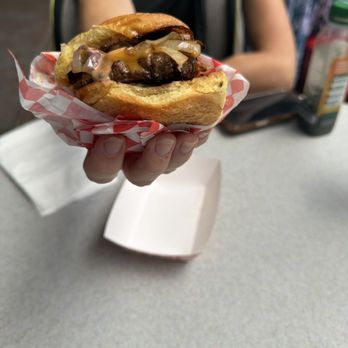 Burt's Burgers - Ordered the slider and it was delicious! Great customer service, everyone was very friendly and the vibe was amazing - Caterers Near Me - Huntington Beach, California