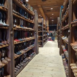 Aisles of boots!
