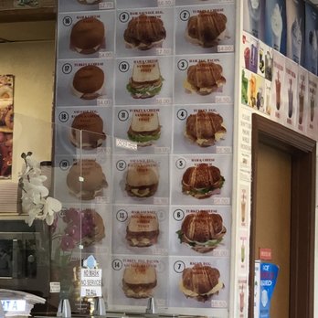 Donut King - Menu for breakfast Sandwiches Sept 2021 - Donuts Near Me - San Pablo, California