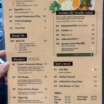 Saigon 6 - Menu - Vietnamese Near Me - Bothell, Washington