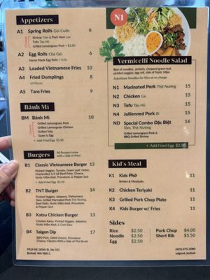 Menu photo 2 Saigon 6 Bothell, WA