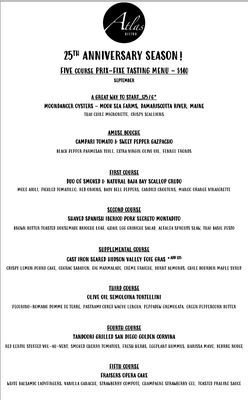 Menu photo 2 Atlas Bistro Scottsdale, AZ