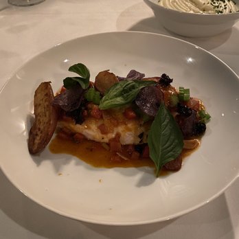 FIG - Roasted Amberjack, peep the Yukon Gold Potato Puree in the background - New American Near Me - Charleston, South Carolina FIG - Roasted Amberjack, peep the Yukon Gold Potato Puree in the background - New American Near Me - Charleston, South Carolina