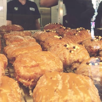 Stan's Donuts & Coffee - View through the glass barrier keeping us away from the donut island. #droolproof - Donuts Near Me - Chicago, Illinois Stan's Donuts & Coffee - View through the glass barrier keeping us away from the donut island. #droolproof - Donuts Near Me - Chicago, Illinois