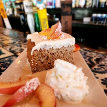 Tito Bandito's - Spiced peach tres leches - Mexican Near Me - Pine Hill, New York Tito Bandito's - Spiced peach tres leches - Mexican Near Me - Pine Hill, New York