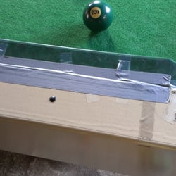 The Escape Bowling Center - The pool table is literally being held together by duct and scotch tape... Wtf