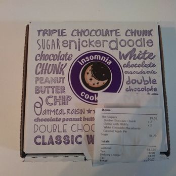 Insomnia Cookies - How the 6pk delivery came. - Desserts Near Me - Miami Beach, Florida Insomnia Cookies - How the 6pk delivery came. - Desserts Near Me - Miami Beach, Florida