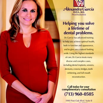 Alexandra Garcia, DDS, MS - Prosthodontist - Cosmetic Dentists Near Me - Houston, Texas