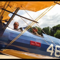 Wild Blue Adventure Company Biplane Rides - The aforementioned "10yr-old-on-Christmas-Morning-Face."