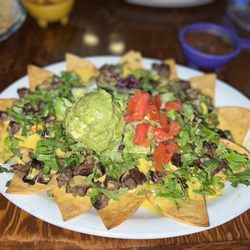 La Casona - Nachos Beef fajita, extra cilantro