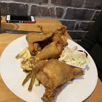 UpRooted Restaurant and Bar - Dry Broasted Chicken and fries - American Near Me - McHenry, Illinois