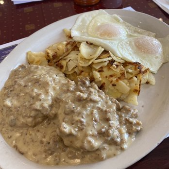 JJ's Diner - Biscuits and gravy with home fries and eggs (@feedthestrEATS on instagram) - Breakfast & Brunch Near Me - Egg Harbor Township, New Jersey JJ's Diner - Biscuits and gravy with home fries and eggs (@feedthestrEATS on instagram) - Breakfast & Brunch Near Me - Egg Harbor Township, New Jersey