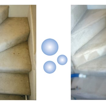 Clean Pro - Carpeted Stairs Before and After Cleaning - Carpet Cleaning Near Me - Gloucester, Massachusetts
