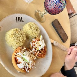 Hacienda Real - Sope- chicken  Strawberry frozen marg
