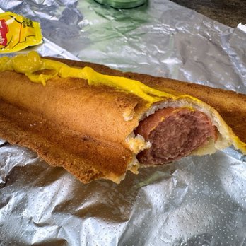 Da Ohana Kine Snack Shop - Waffle dog with yellow mustard - Waffles Near Me - Honolulu, Hawaii Da Ohana Kine Snack Shop - Waffle dog with yellow mustard - Waffles Near Me - Honolulu, Hawaii