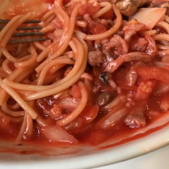 My Place - Worst meat sauce spaghetti I've ever had....the sauce is pinkish and sour like vinegar...waited for at least 30 mins for this.Not worth it. - Chinese Near Me - Chicago, Illinois My Place - Worst meat sauce spaghetti I've ever had....the sauce is pinkish and sour like vinegar...waited for at least 30 mins for this.Not worth it. - Chinese Near Me - Chicago, Illinois