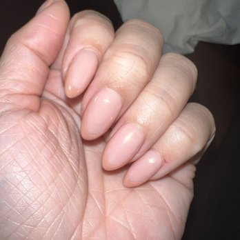 Fendy Nail Lounge - The final result of my full set, almond shape, "designed" nails - Nail Salons Near Me - Cypress, California