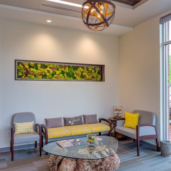 Succulence - Another moss wall art Ken and his team created for Las Positas Family Dental - Team Building Activities Near Me